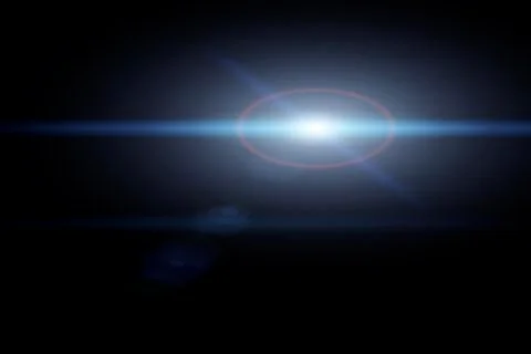 Vector star, sun with lens flare Stock Illustration