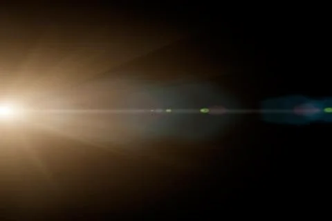 Vector star, sun with lens flare Stock Illustration