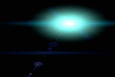 Vector star, sun with lens flare Stock Illustration