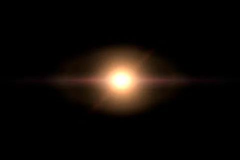Vector star, sun with lens flare Stock Illustration