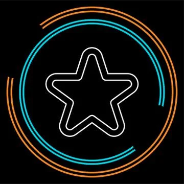 Vector star symbol, rating or award shape Stock Illustration