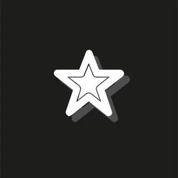 Vector star symbol, rating or award shape, success icon Illustrazione stock