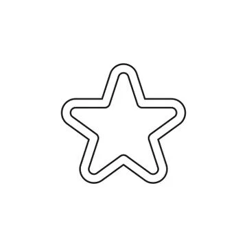 Vector star symbol, rating or award shape Stock Illustration