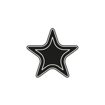 Vector Starfish icon, Sea star 스톡 일러스트