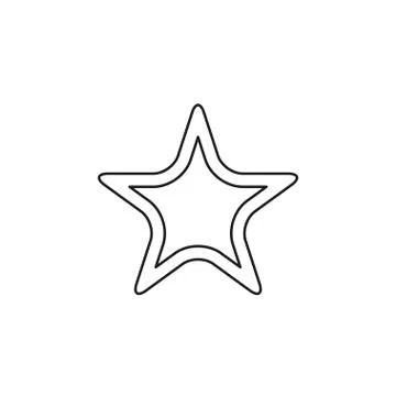 Vector Starfish icon, Sea star Stock Illustration
