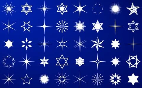 Vector stars collection Illustration