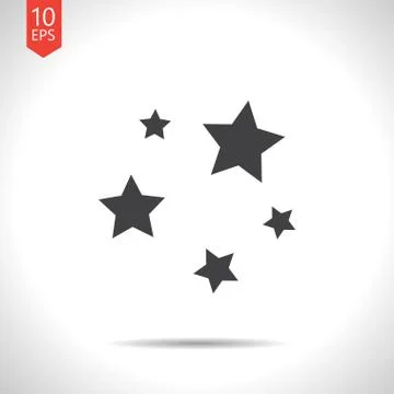 Vector stars icon. Eps10 Stock Illustration