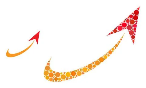 Vector Startup Composition of Small Circles Stock Illustration