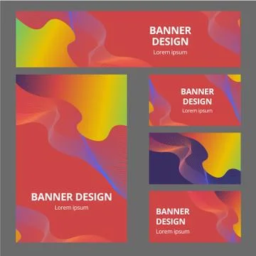 Vector stationary mockup set of realistic office objects with abstract design Stockillustratie