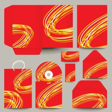 Vector stationery design Stock Illustration