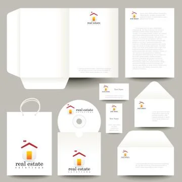 Vector stationery design Stock Illustration