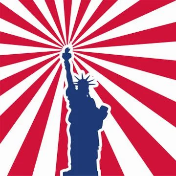 Vector statue of liberty Stock Illustration