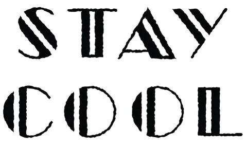 Vector Stay Cool Stock-Illustration