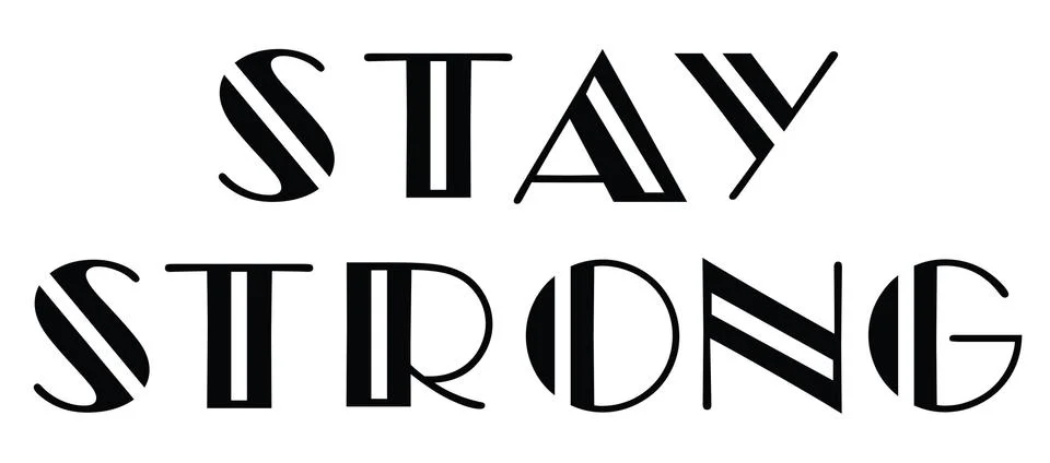 Vector stay strong Stock Illustration