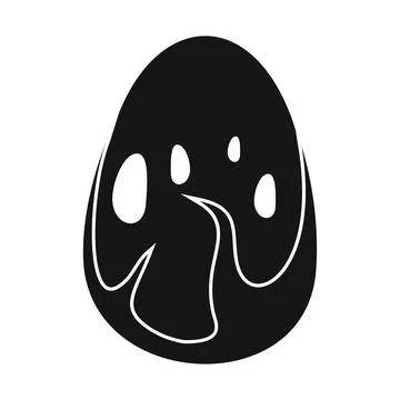 Vector steak black simple icon isolated on white Stock Illustration