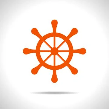 Vector steering wheel Stock Illustration