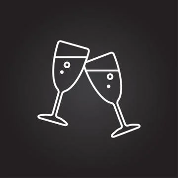 Vector stemware icon Stock Illustration