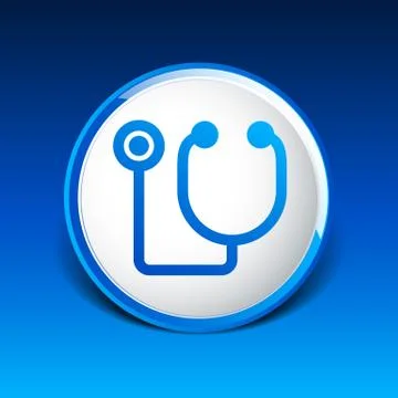 Vector of stethoscope icon on isolated background Stock Illustration