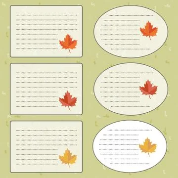Vector sticker for notebook Stock Illustration