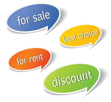 Vector sticker set Stock Illustration