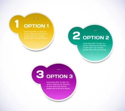 Vector sticker for text. Stock Illustration