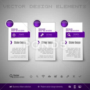 Vector Stickers Illustrazione stock