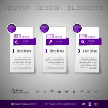 Vector Stickers Illustrazione stock