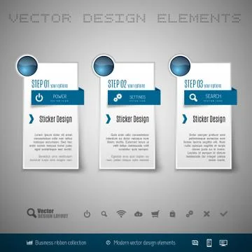 Vector Stickers Stock Illustration