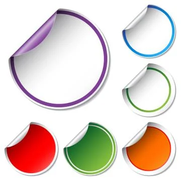 Vector stickers Stock Illustration