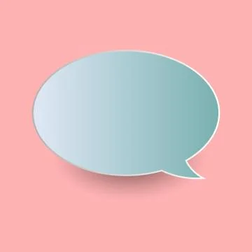 Vector of stickers of speech bubbles. Blank empty speech bubbles Illustrazione stock