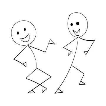 Vector Stickman Character illustration Illustrazione stock