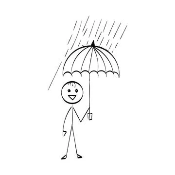 Vector Stickman Character illustration Stock Illustration