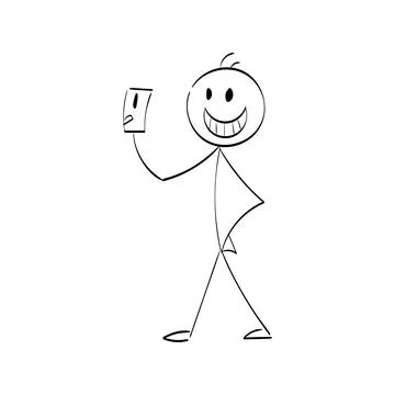Vector Stickman Character illustration Stock Illustration
