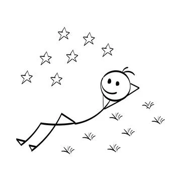 Vector Stickman Character illustration Illustrazione stock