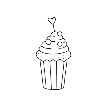 Vector stock illustration with single object: food, hand drawn, doodle style. Illustrazione stock