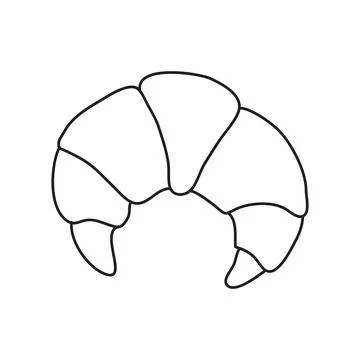 Vector stock illustration with single object: food, hand drawn, doodle style. Stock Illustration