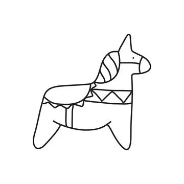 Vector stock illustration with single object, hand drawn, doodle style. Stock Illustration