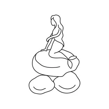 Vector stock illustration with single object, hand drawn, doodle style. Stock Illustration