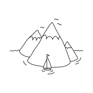 Vector stock illustration with single object, hand drawn, doodle style. Stock Illustration