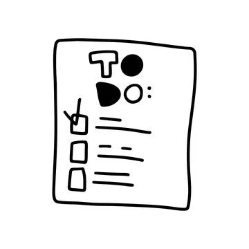 Vector stock illustration with single object, hand drawn, doodle style. Stock Illustration