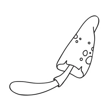 Vector stock illustration with single object: plant, hand drawn, doodle style Stock Illustration