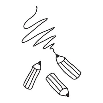 Vector stock illustration with single object, hand drawn, doodle style. Stock Illustration