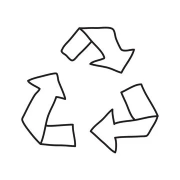 Vector stock illustration with single object, eco theme, hand drawn, doodle.. Stock Illustration