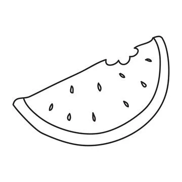 Vector stock illustration with single object: food, hand drawn, doodle style. Stock Illustration