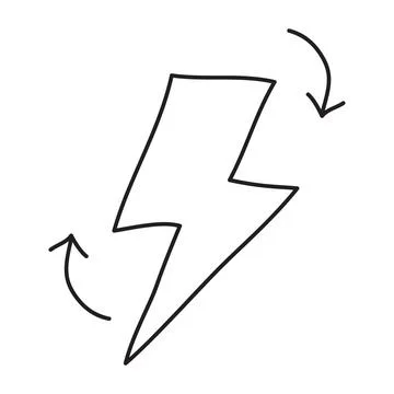 Vector stock illustration with single object, eco theme, hand drawn, doodle.. Stock Illustration