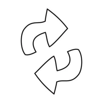 Vector stock illustration with single object, eco theme, hand drawn, doodle.. Stock Illustration