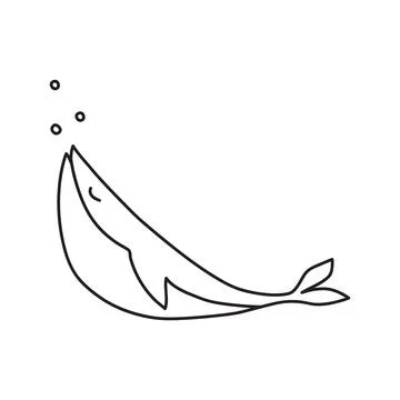 Vector stock illustration with single object: animal, hand drawn, doodle styl Stock Illustration