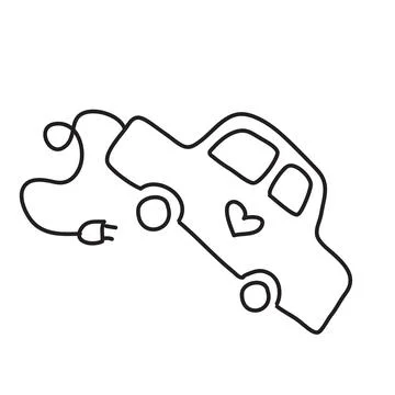 Vector stock illustration with single object, eco theme, hand drawn, doodle.. Stock Illustration