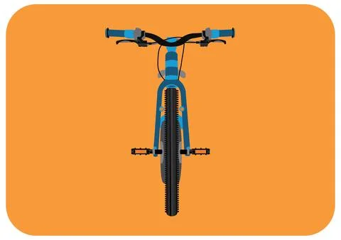 Vector stock image of knobby tyre cycle Illustrazione stock