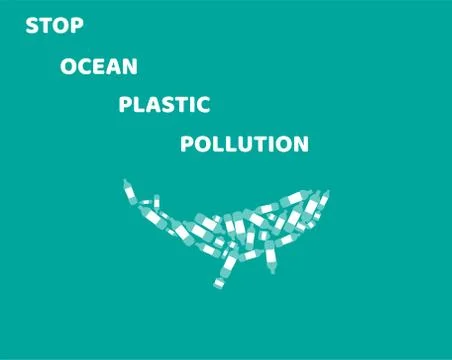 Vector Stop Ocean Pollution Stock Illustration